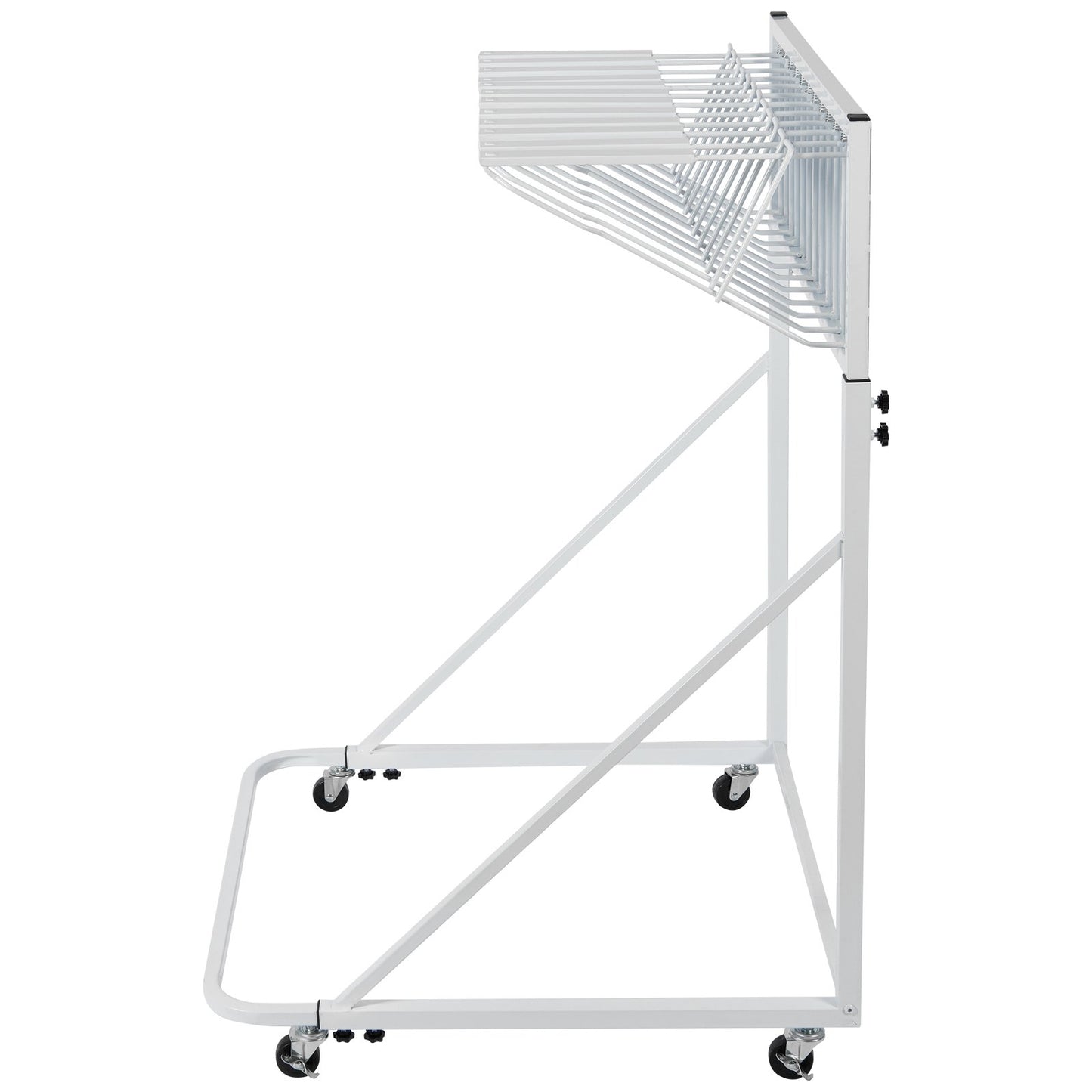 Mobile Blueprint Storage Rack, Plan Holder with 12 Pivot Brackets, Mobile Blueprint Holder Adjustable Height V952-LTJJS12CYDS0N873YV0