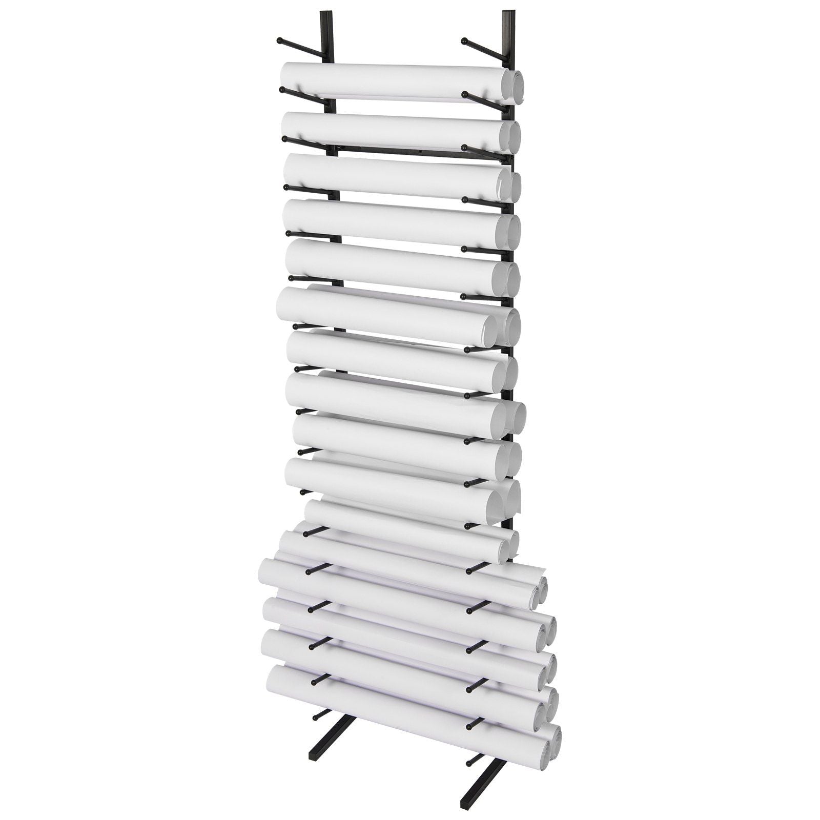 Blueprint Storage Rack, Hanging Poster Display Rack 16-Tier, Vertical Blueprint Roll File Holder 2 V952-LTJJS16CLDS0NSQ0RV0