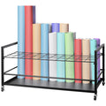 Blueprint Storage Rack 50 Slots Mobile Roll File Holder for Architectural V952-LTJJS50CLDS018IB0V0