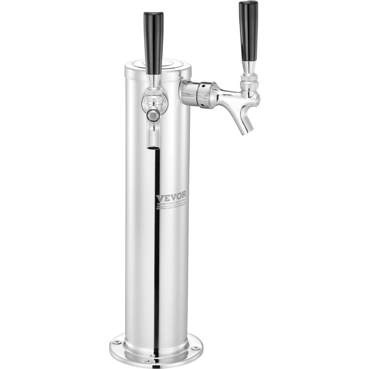 Kegerator Tower Kit, Dual Taps Beer Conversion Kit, Stainless Steel Keg Beer Tower Dispenser with Dual Gauge V952-LTJZSBDYQOHQSL9KEV0