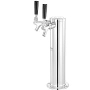 Kegerator Tower Kit, Dual Taps Beer Conversion Kit, Stainless Steel Keg Beer Tower Dispenser with Dual Gauge V952-LTJZSBDYQOHQSL9KEV0