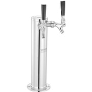 Kegerator Tower Kit, Dual Taps Beer Conversion Kit, Stainless Steel Keg Beer Tower Dispenser with Dual Gauge V952-LTJZSBDYQOHQSL9KEV0