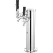 Triple Taps Draft Beer Tower Dispenser, Stainless Steel Keg Beer Tower, Kegerator Tower Kit with V952-LTJZSLTW0000YSVLCV0