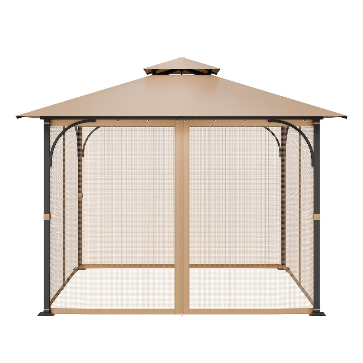 Gazebo Netting Replacement, Fit Most 10 x 10 x 7 FT Gazebo Curtain, Outdoor Garden Net, 4-Panel Sidewall Mesh V952-LTWZDL10FT10VJ6F0V0