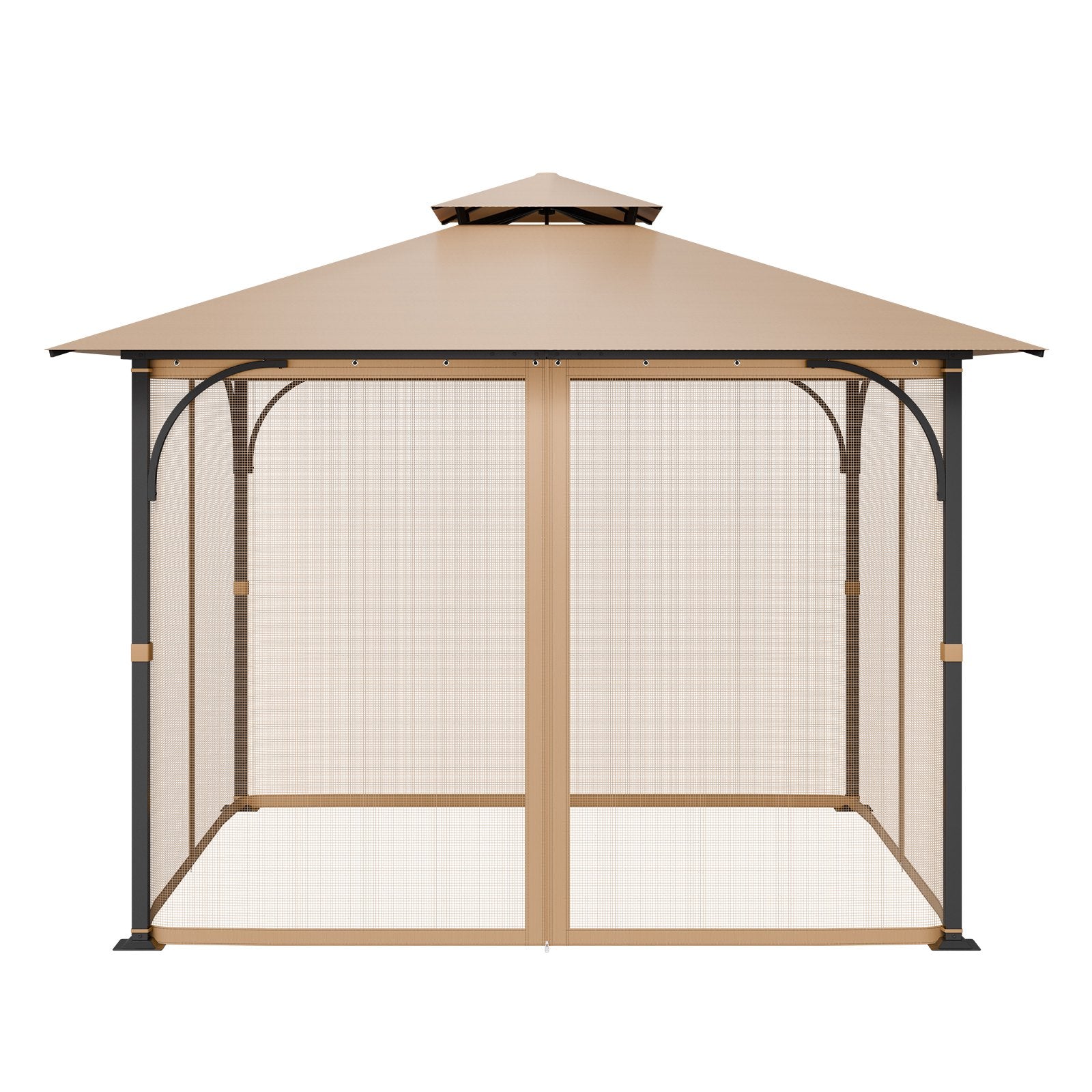 Gazebo Netting Replacement, Fit Most 10 x 10 x 7 FT Gazebo Curtain, Outdoor Garden Net, 4-Panel Sidewall Mesh V952-LTWZDL10FT10VJ6F0V0