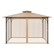 Gazebo Netting Replacement, Fit Most 10 x 12 x 7.3 FT Gazebo, Outdoor Garden Gazebo Net, 4-Panel Sidewall V952-LTWZDL10FT12CIV6IV0