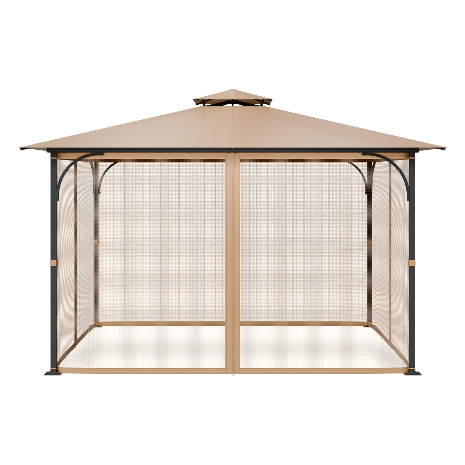 Gazebo Netting Replacement, Fit Most 10 x 12 x 7.3 FT Gazebo, Outdoor Garden Gazebo Net, 4-Panel Sidewall V952-LTWZDL10FT12CIV6IV0