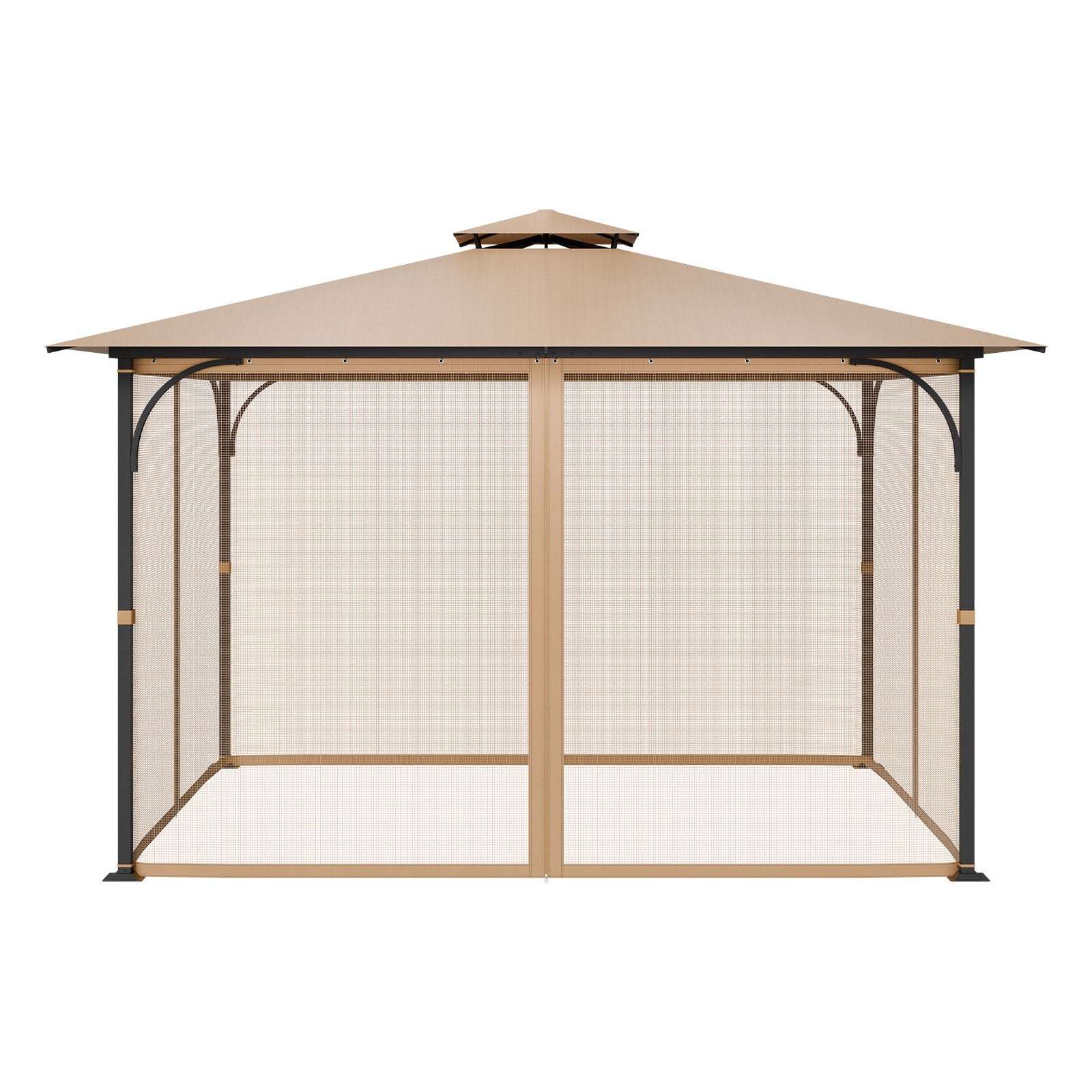 Gazebo Netting Replacement, Fit Most 10 x 12 x 7.3 FT Gazebo, Outdoor Garden Gazebo Net, 4-Panel Sidewall V952-LTWZDL10FT12CIV6IV0
