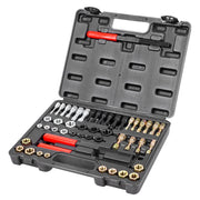 49-Piece Thread Chaser Set, UNC UNF and Metric Thread Restorer Tool, Rethreading Tool Kit with 22 Taps 24 V952-LWCXTZGYZ49PKBLRIV0