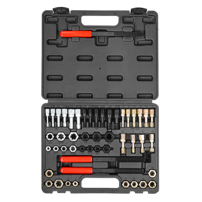 49-Piece Thread Chaser Set, UNC UNF and Metric Thread Restorer Tool, Rethreading Tool Kit with 22 Taps 24 V952-LWCXTZGYZ49PKBLRIV0