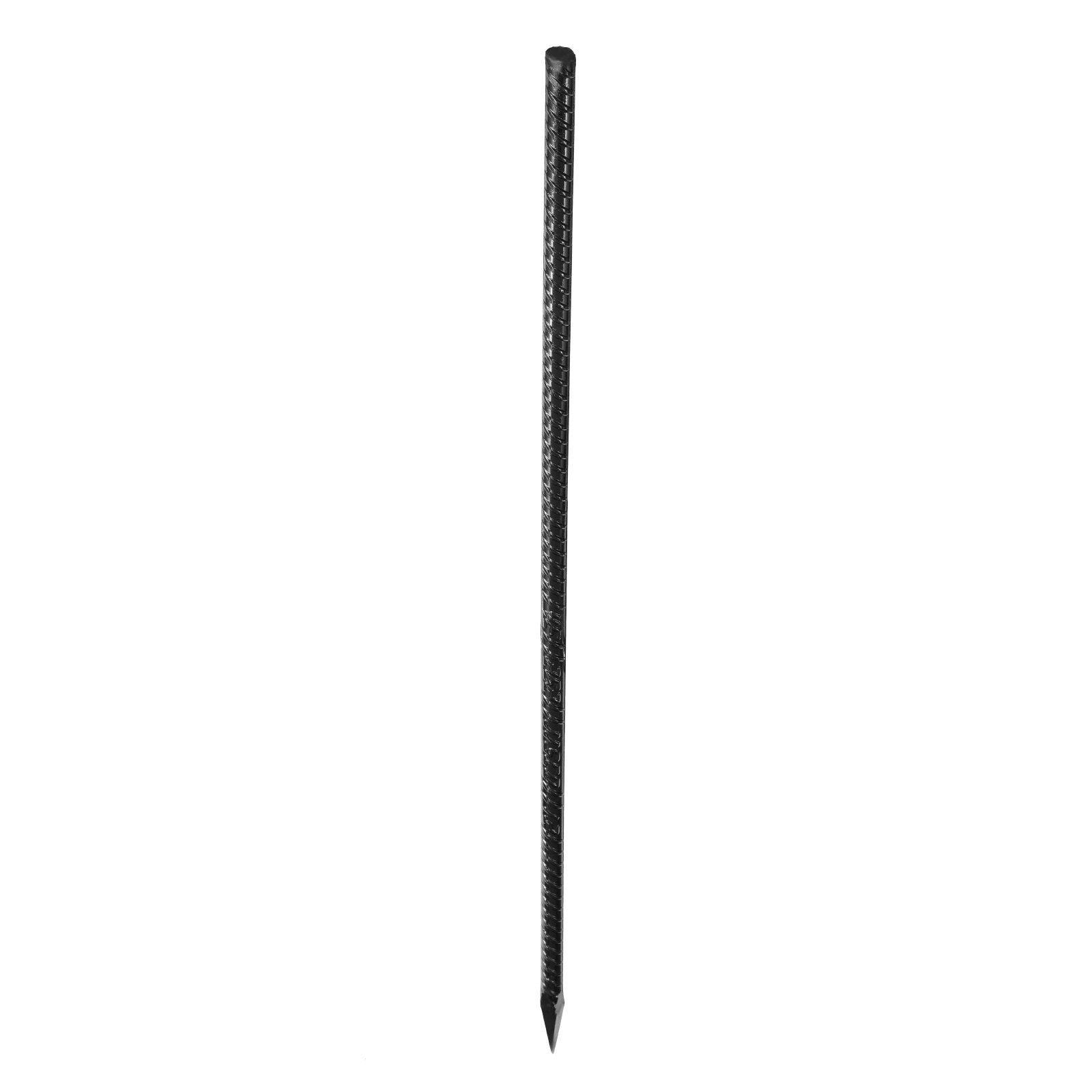 Rebar Stakes, 609.6 mm, Heavy-Duty 12 mm Diameter, Straight Galvanized Steel Ground Anchors with Chisel Point V952-LWDDIJ24YC12MNNC0001V0