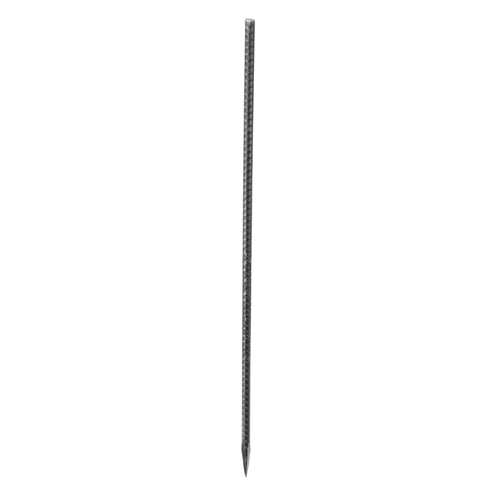 Rebar Stakes, 609.6 mm, Heavy-Duty 12 mm Diameter, Straight Galvanized Steel Ground Anchors with Chisel Point V952-LWDDIJ24YC12MNNC0001V0