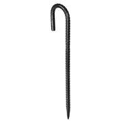 Rebar Stakes, 304.8 mm, Heavy-Duty 10 mm Diameter J Hook, Galvanized Steel Ground Anchors with Chisel Point V952-LWDDJG12YC10BGDOH001V0