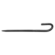 Rebar Stakes, 304.8 mm, Heavy-Duty 10 mm Diameter J Hook, Galvanized Steel Ground Anchors with Chisel Point V952-LWDDJG12YC10BGDOH001V0