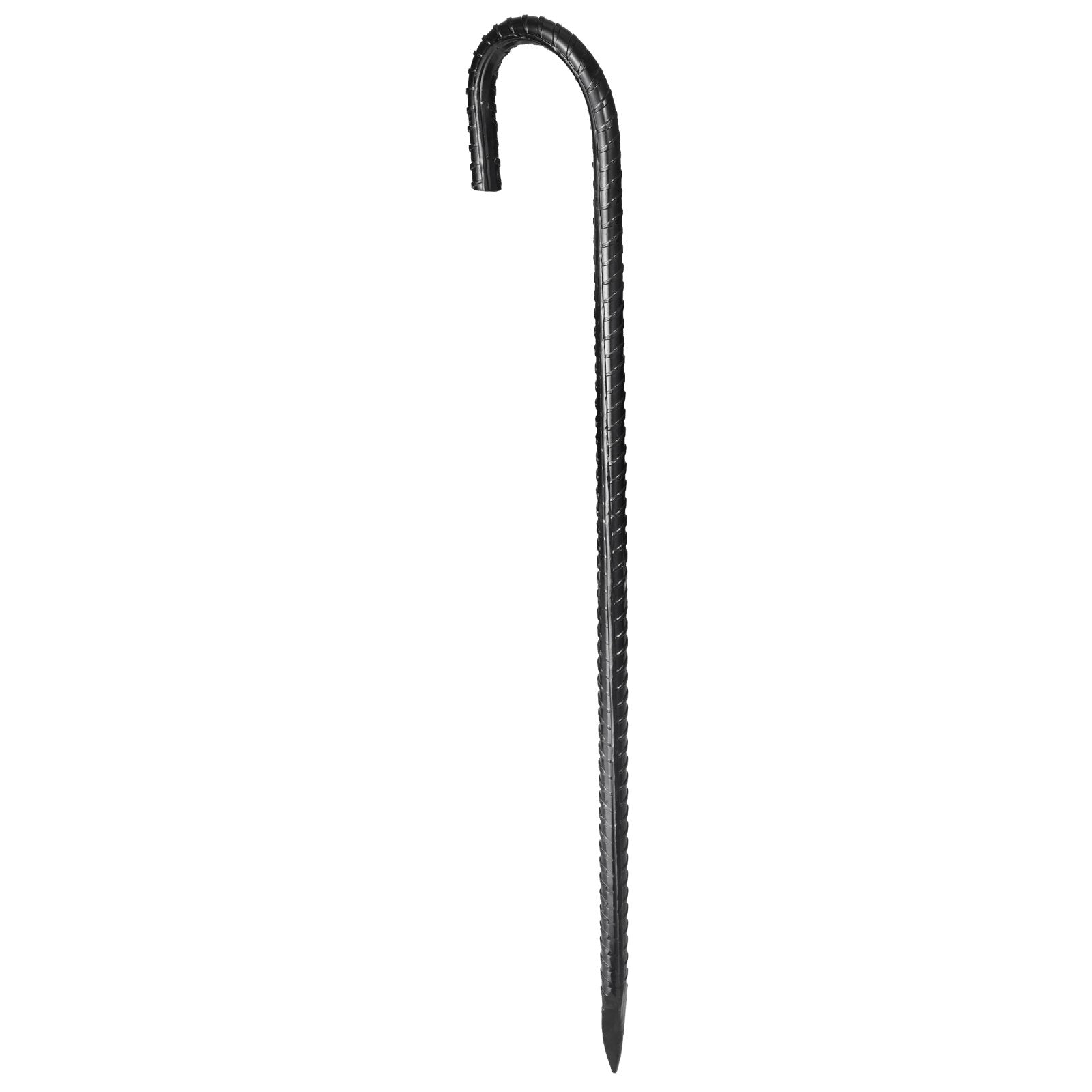 Rebar Stakes, 406.4 mm, Heavy-Duty 10 mm Diameter J Hook, Galvanized Steel Ground Anchors with Chisel Point V952-LWDDJG16YC10U07F7001V0
