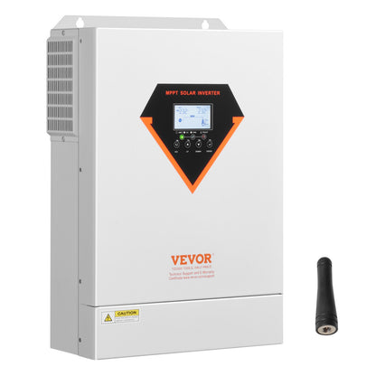 Hybrid Solar Inverter, 6000W, All in One Pure Sine Wave Power Inverter Charger, 220V AC, with Built-in 120A V952-LWGPNKYTJ23038TOPV7