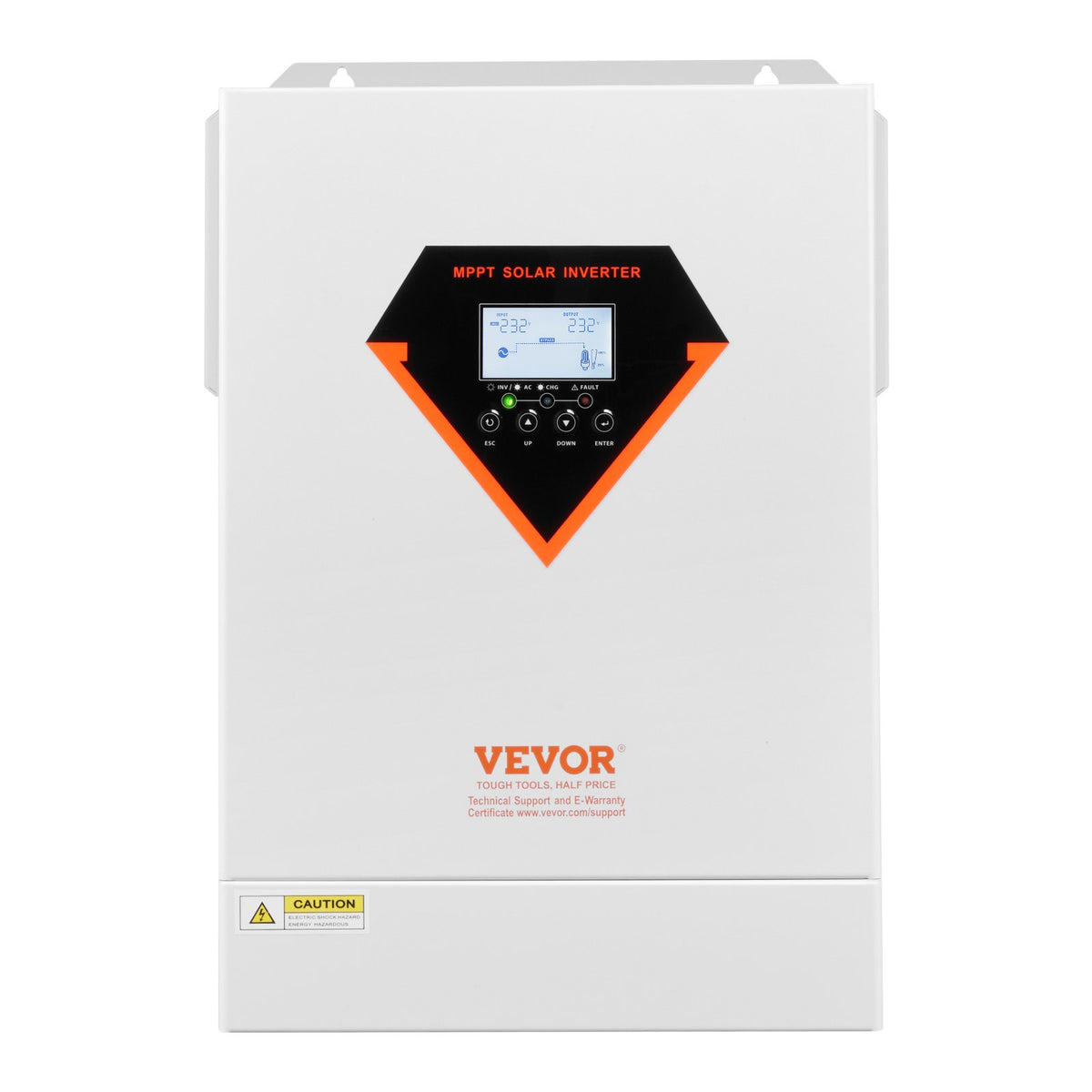 Hybrid Solar Inverter, 6000W, All in One Pure Sine Wave Power Inverter Charger, 220V AC, with Built-in 120A V952-LWGPNKYTJ23038TOPV7