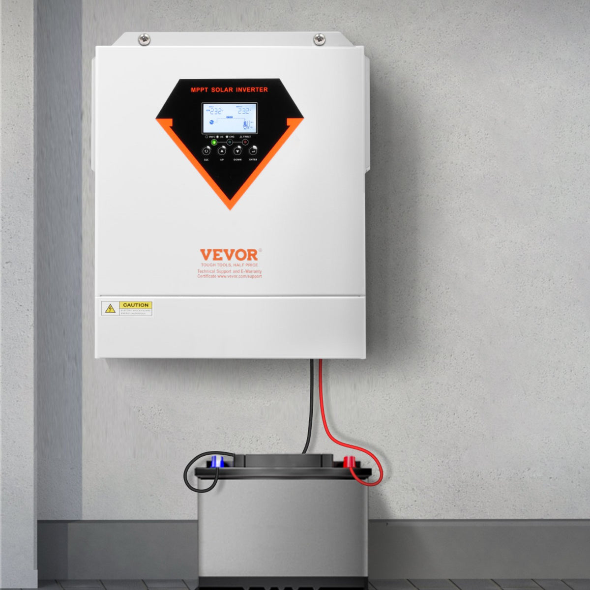 Hybrid Solar Inverter, 3500W, All in One Pure Sine Wave Power Inverter Charger, 220V AC, with Built-in 100A V952-LWGPNKYTJ230DIY24V7