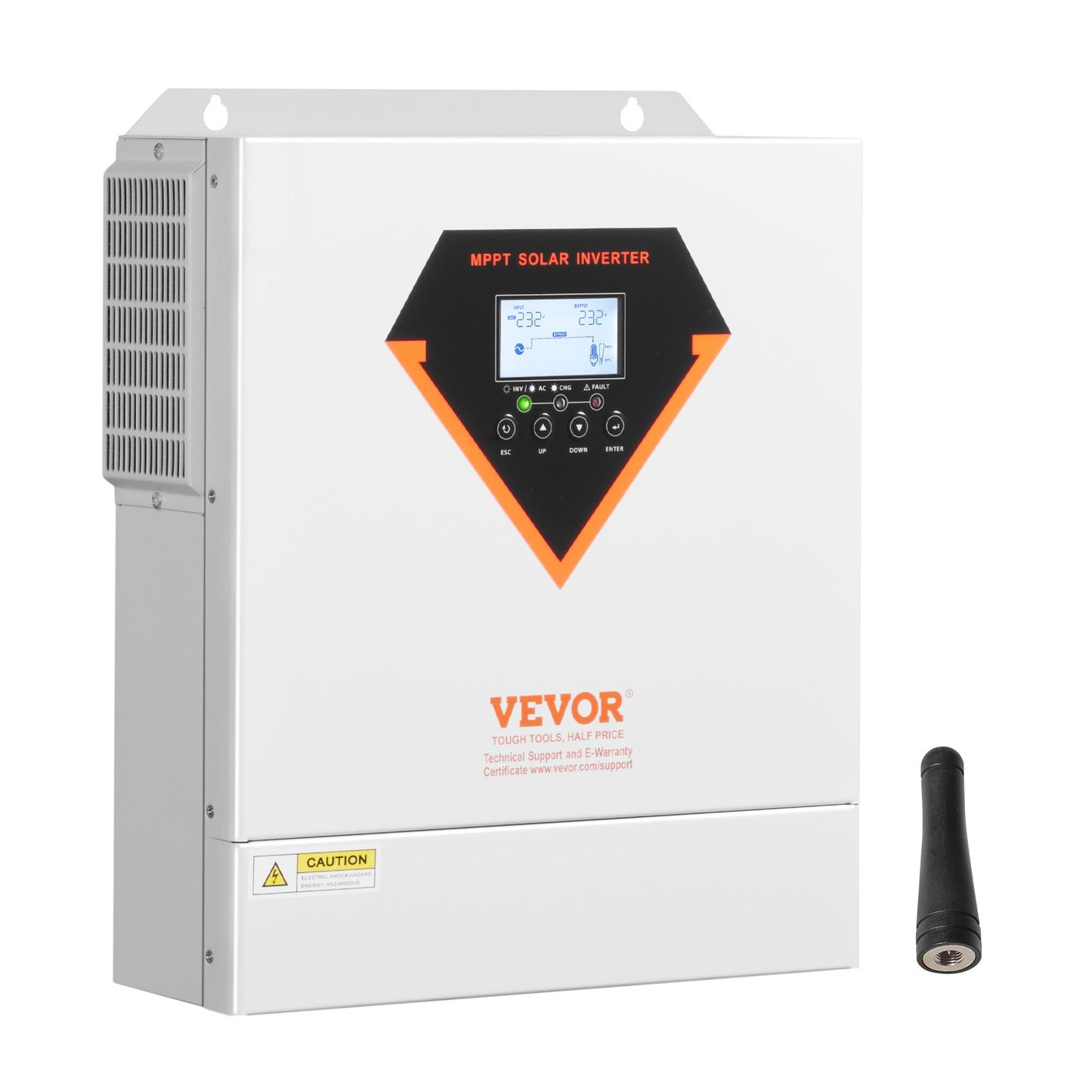 Hybrid Solar Inverter, 3500W, All in One Pure Sine Wave Power Inverter Charger, 220V AC, with Built-in 100A V952-LWGPNKYTJ230DIY24V7