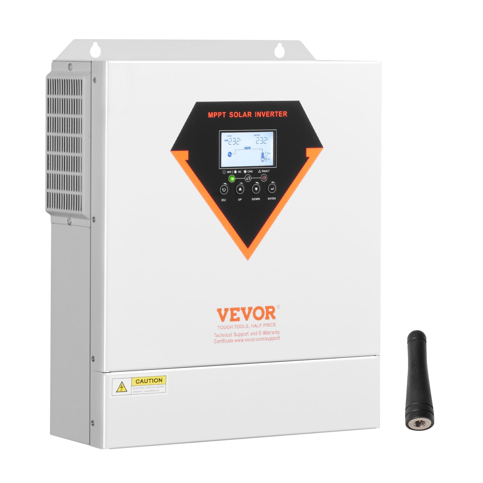 Hybrid Solar Inverter, 3500W, All in One Pure Sine Wave Power Inverter Charger, 220V AC, with Built-in 100A V952-LWGPNKYTJ230DIY24V7