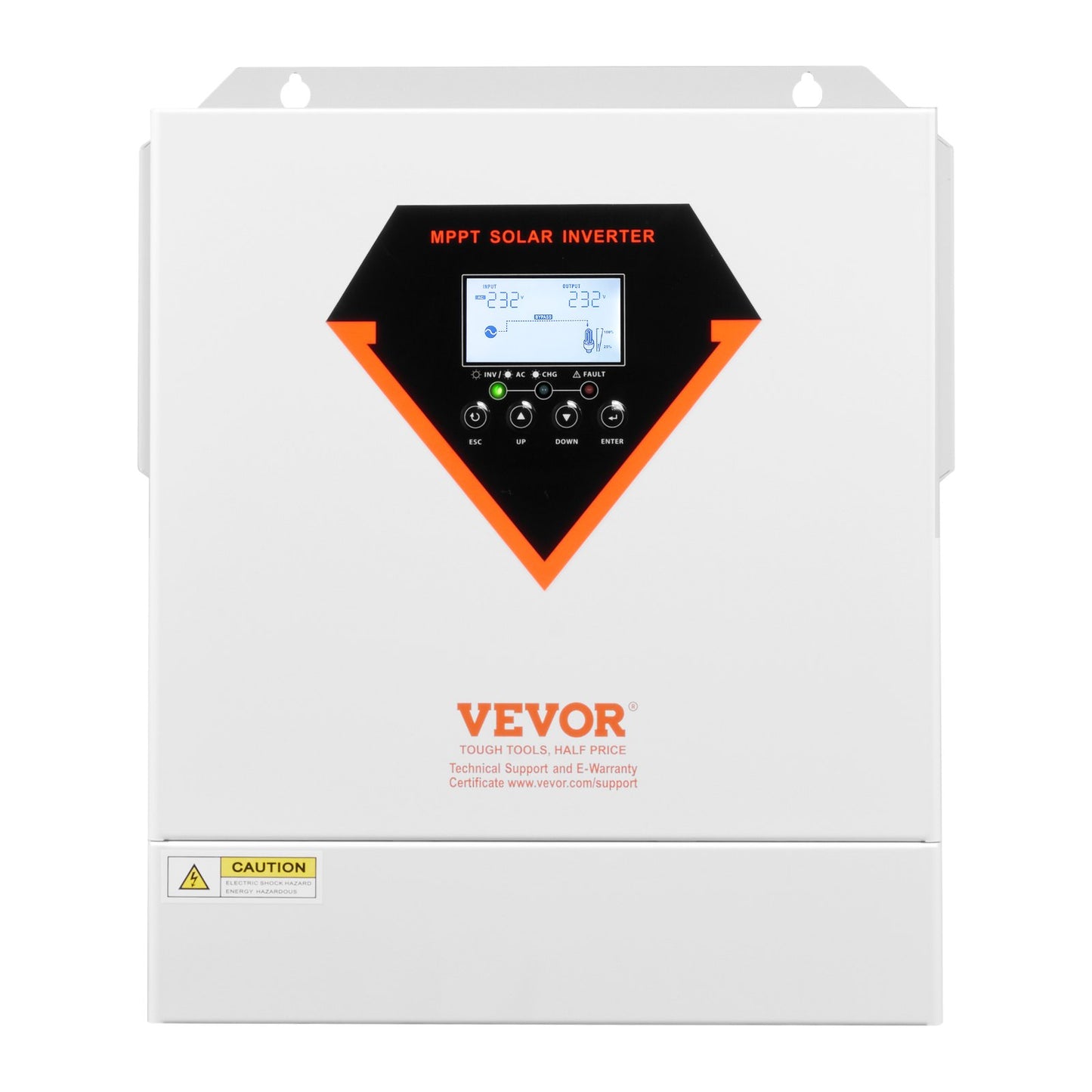 Hybrid Solar Inverter, 3500W, All in One Pure Sine Wave Power Inverter Charger, 220V AC, with Built-in 100A V952-LWGPNKYTJ230DIY24V7