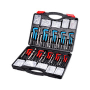 Helicoil Thread Repair Kit, 338-Piece SAE and Metric Rethreading Tool Kit, M5, M6, M8, M10, M12, 1/4", 5/16", V952-LWXLBGYZ338P3OJ45V0