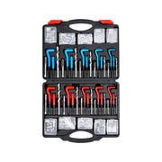 Helicoil Thread Repair Kit, 338-Piece SAE and Metric Rethreading Tool Kit, M5, M6, M8, M10, M12, 1/4", 5/16", V952-LWXLBGYZ338P3OJ45V0