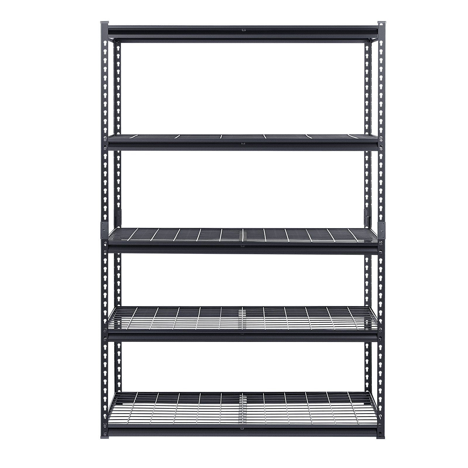 Storage Shelves, 1361 kg, 5 Tier Heavy Duty Garage Shelving, 609.6 x 1219.2 x 1828.8 mm Adjustable Metal V952-LXLZLKHJ2448JA98TV0