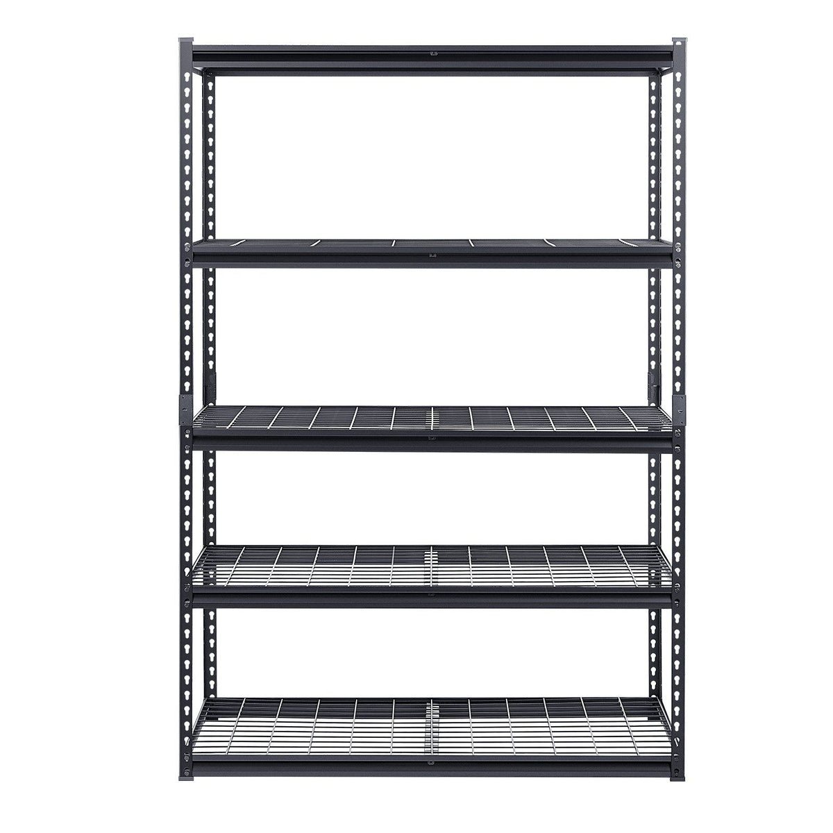 Storage Shelves, 1361 kg, 5 Tier Heavy Duty Garage Shelving, 609.6 x 1219.2 x 1828.8 mm Adjustable Metal V952-LXLZLKHJ2448JA98TV0