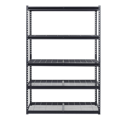 Storage Shelves, 1361 kg, 5 Tier Heavy Duty Garage Shelving, 609.6 x 1219.2 x 1828.8 mm Adjustable Metal V952-LXLZLKHJ2448JA98TV0