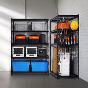 Storage Shelves, 1361 kg, 5 Tier Heavy Duty Garage Shelving, 609.6 x 1219.2 x 1828.8 mm Adjustable Metal V952-LXLZLKHJ2448JA98TV0