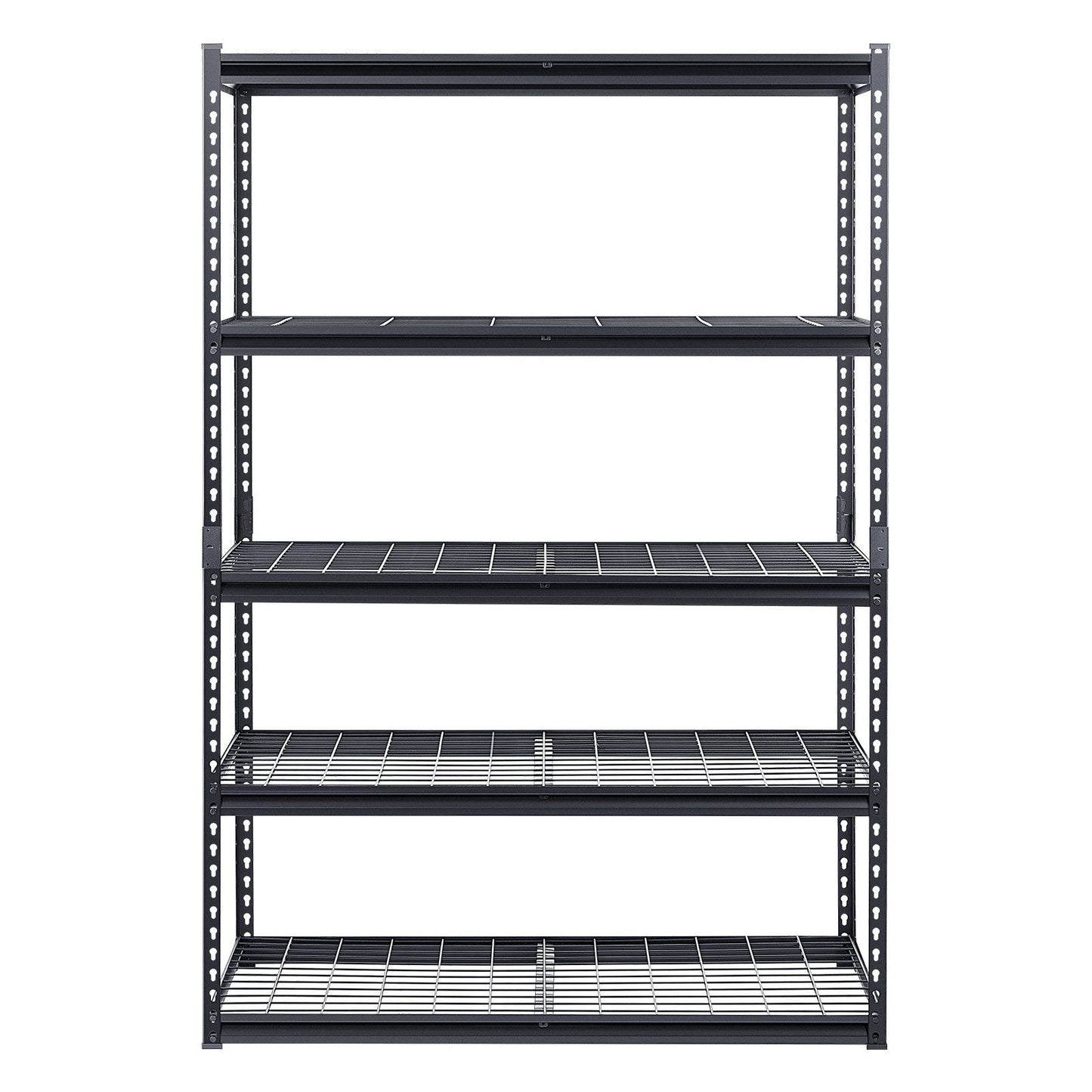 Storage Shelves, 1361 kg, 5 Tier Heavy Duty Garage Shelving, 609.6 x 1219.2 x 1828.8 mm Adjustable Metal V952-LXLZLKHJ2448JA98TV0