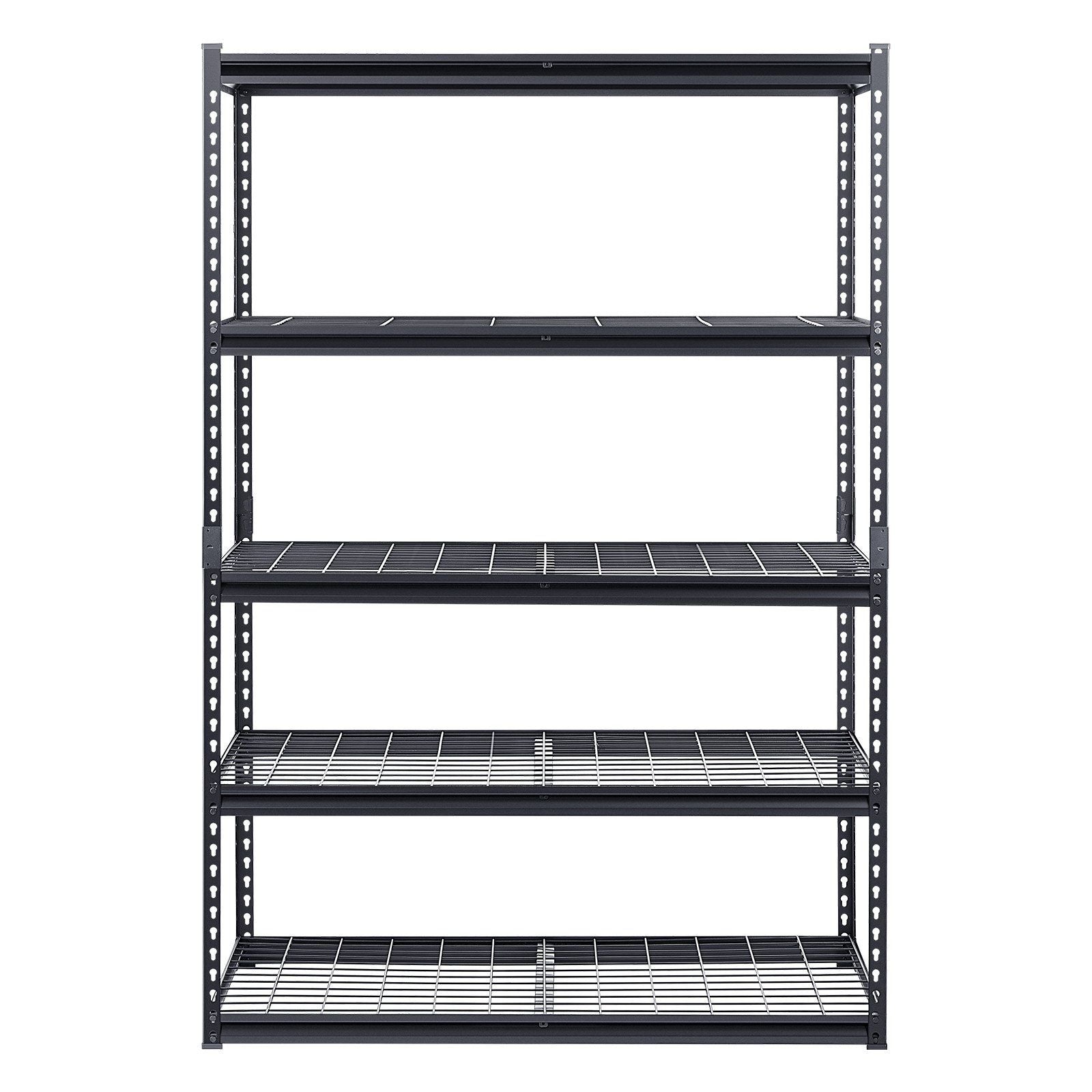 Storage Shelves, 1361 kg, 5 Tier Heavy Duty Garage Shelving, 609.6 x 1219.2 x 1828.8 mm Adjustable Metal V952-LXLZLKHJ2448JA98TV0