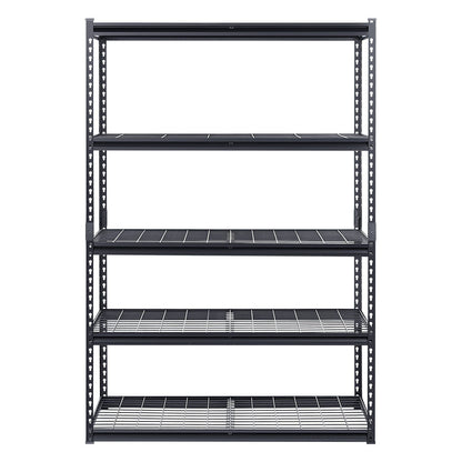 Storage Shelves, 1361 kg, 5 Tier Heavy Duty Garage Shelving, 609.6 x 1219.2 x 1828.8 mm Adjustable Metal V952-LXLZLKHJ2448JA98TV0