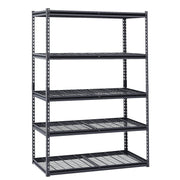 Storage Shelves, 1361 kg, 5 Tier Heavy Duty Garage Shelving, 609.6 x 1219.2 x 1828.8 mm Adjustable Metal V952-LXLZLKHJ2448JA98TV0
