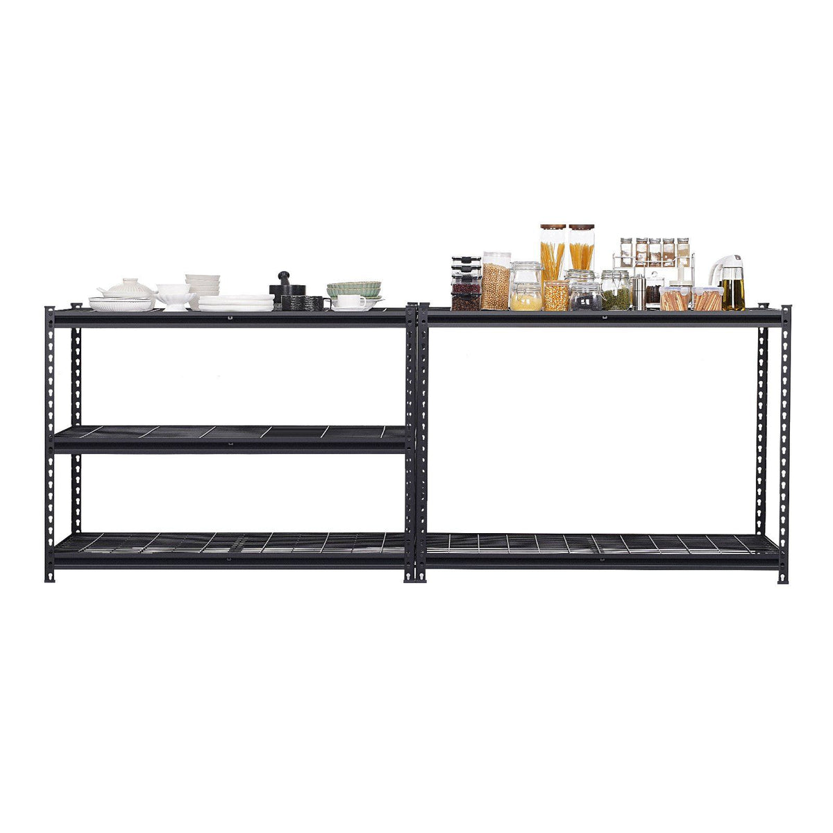 Storage Shelves, 1361 kg, 5 Tier Heavy Duty Garage Shelving, 609.6 x 1219.2 x 1828.8 mm Adjustable Metal V952-LXLZLKHJ2448JA98TV0
