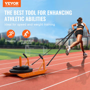 Weight Power Pull Push Sled Fitness Strength Speed Training Sled Orange V952-LXQC12YCTXDWMQYRZV0