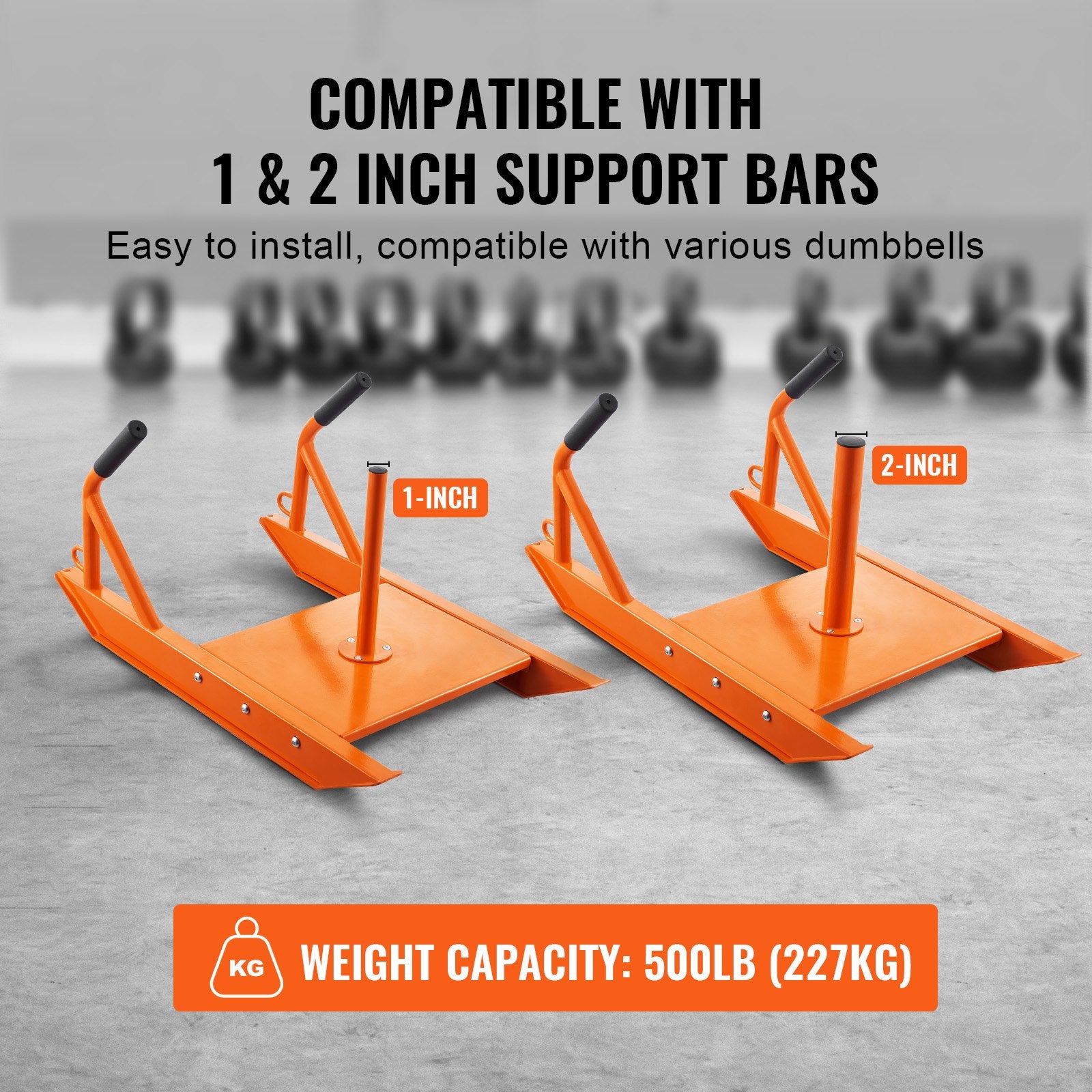 Weight Power Pull Push Sled Fitness Strength Speed Training Sled Orange V952-LXQC12YCTXDWMQYRZV0