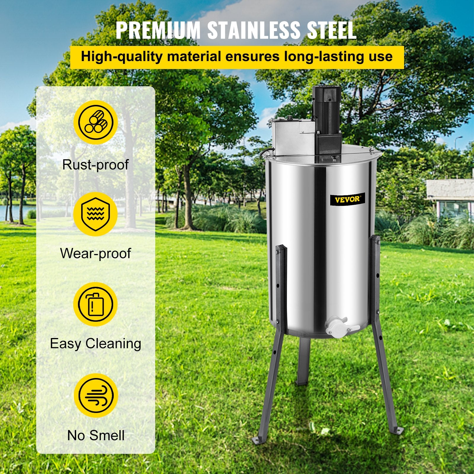 Brand New Large Two 2 Frame Stainless Steel Electric Honey Extractor V952-LXXDDYMJ000000001V3