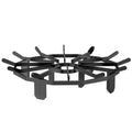 Log Grate, 27 inch Heavy Duty Wheel Fire Grate with 6 Support Legs, Solid Powder-coated Steel Bars, Log V952-LXYMP6X20MM27JRUUV0