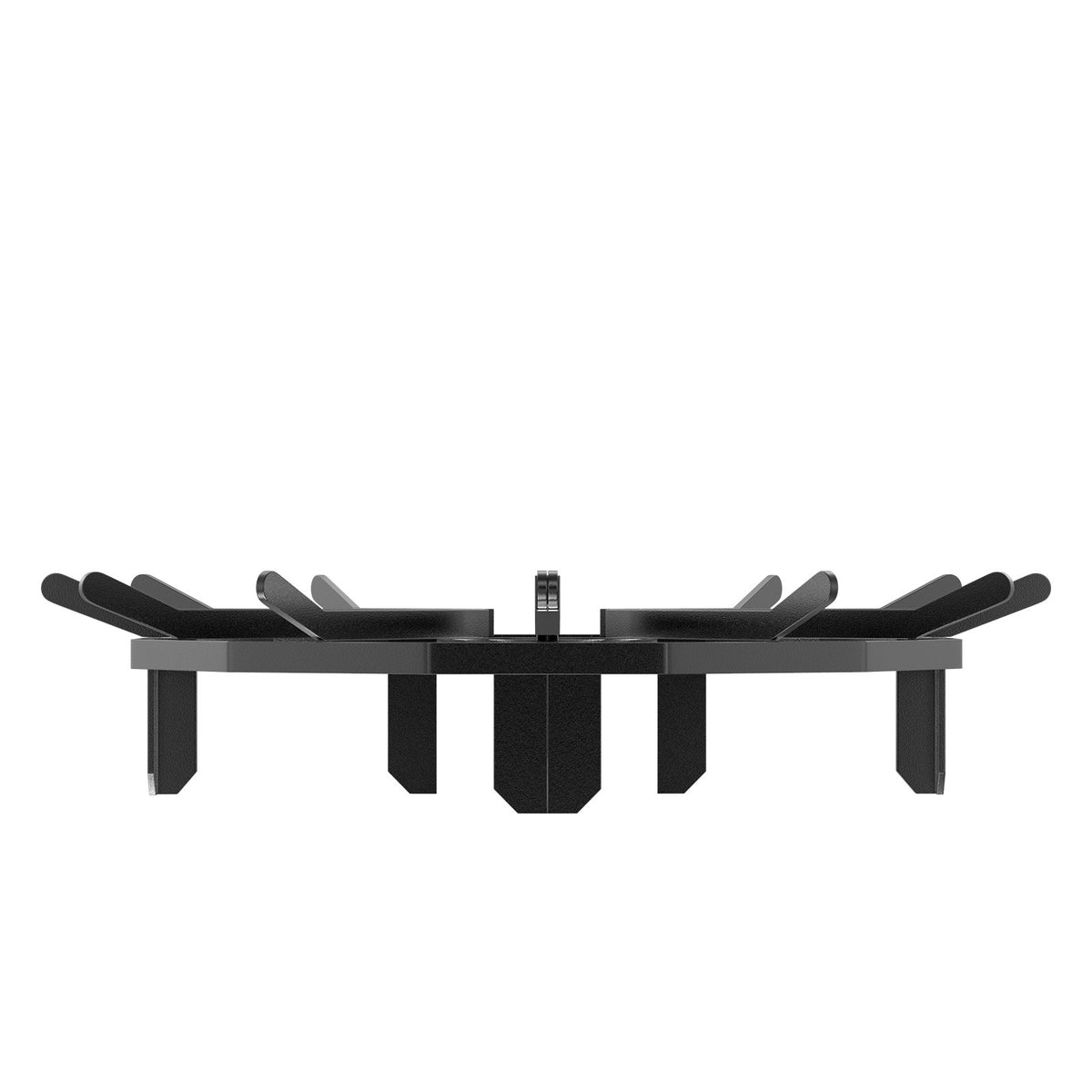 Log Grate, 27 inch Heavy Duty Wheel Fire Grate with 6 Support Legs, Solid Powder-coated Steel Bars, Log V952-LXYMP6X20MM27JRUUV0