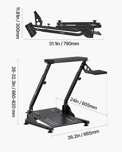 Racing Wheel Stand, Adjustable & Foldable Simulator Stand for Logitech G29 G27 G920 G923, Thrustmaster T300RS V952-LXZJNEWG920DOQ8CO001V0
