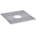 Shower Curb Kit, 914x914mm Shower Pan Kit with 160mm Central Drain, Lightweight EPS Shower Installation Kits V952-LYAZDB3636YCVU1CGV0