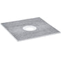 Shower Curb Kit, 914x914mm Shower Pan Kit with 160mm Central Drain, Lightweight EPS Shower Installation Kits V952-LYAZDB3636YCVU1CGV0