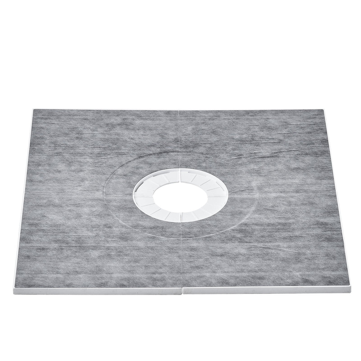Shower Curb Kit, 914x914mm Shower Pan Kit with 160mm Central Drain, Lightweight EPS Shower Installation Kits V952-LYAZDB3636YCVU1CGV0
