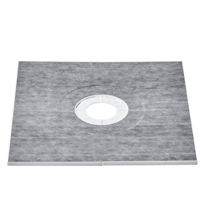 Shower Curb Kit, 914x914mm Shower Pan Kit with 160mm Central Drain, Lightweight EPS Shower Installation Kits V952-LYAZDB3636YCVU1CGV0
