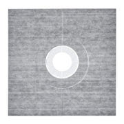 Shower Curb Kit, 914x914mm Shower Pan Kit with 160mm Central Drain, Lightweight EPS Shower Installation Kits V952-LYAZDB3636YCVU1CGV0