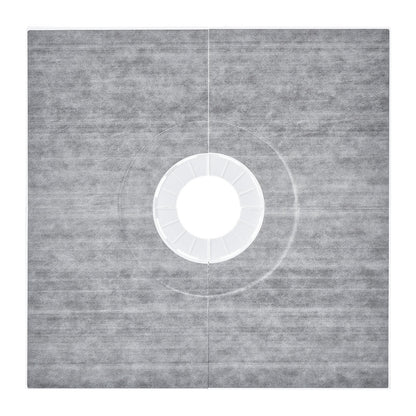 Shower Curb Kit, 914x914mm Shower Pan Kit with 160mm Central Drain, Lightweight EPS Shower Installation Kits V952-LYAZDB3636YCVU1CGV0