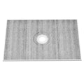 Shower Curb Kit, 1219x1828mm Shower Pan Kit with 160mm Central Drain, Lightweight EPS Shower Installation V952-LYAZDB4872YCFXDWCV0