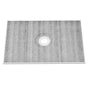 Shower Curb Kit, 1219x1828mm Shower Pan Kit with 160mm Central Drain, Lightweight EPS Shower Installation V952-LYAZDB4872YCFXDWCV0